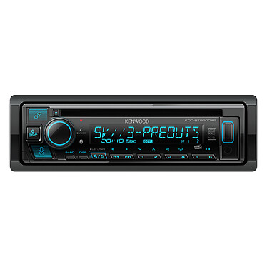 Kenwood KDC-BT960DAB Autoradio 1DIN avec écran LCD - CD/MP3/USB/Digital Radio DAB+ - Bluetooth 4.2 - Entrée AUX - Compatibilité Alexa