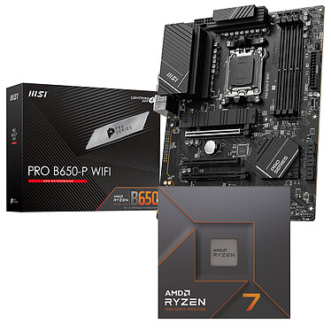 Kit di aggiornamento PC AMD Ryzen 7 7700X MSI PRO B650-P WIFI
