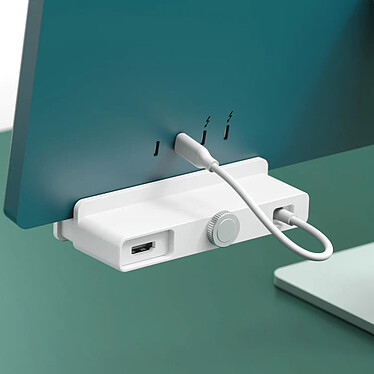 Hyper Hub USB-C 6-en-1 HyperDrive pour iMac 24" - Blanc pas cher