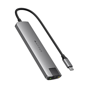 Hyper Hub Slab 7-in-1 USB-C HyperDrive - Grey