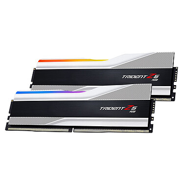 G.Skill Trident Z5 RGB 32 Go (2 x 16 Go) DDR5 8000 MHz CL38 - Argent