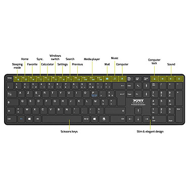 Buy PORT Connect Office Pro Rechargeable Bluetooth Keyboard