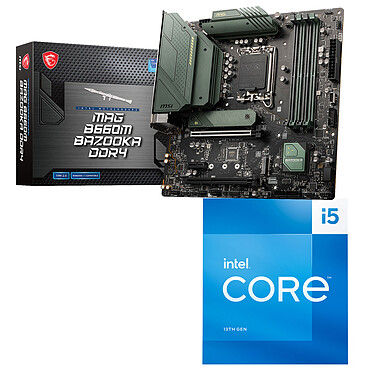 Kit de actualización para PC Intel Core i5-13400 MSI MAG B660M BAZOOKA DDR4