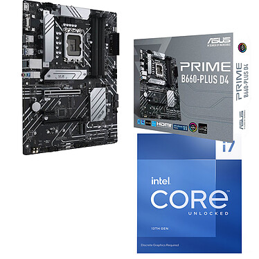 Kit Upgrade PC Intel Core i7-13700KF ASUS PRIME B660-PLUS D4
