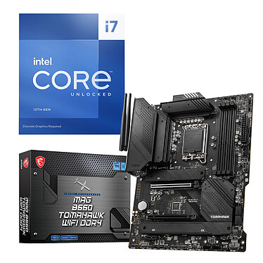 Kit Upgrade PC Intel Core i7-13700KF MSI MAG B660 TOMAHAWK WIFI DDR4 