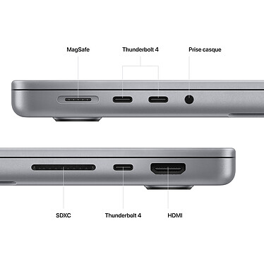 Acheter Apple MacBook Pro M2 Pro 14" Gris sidéral 16Go/1 To (MPHE3FN/A-1TB)
