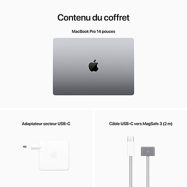 Apple MacBook Pro M2 Pro 14" Gris sidéral 16Go/1To (MPHF3FN/A-QWERTY) pas cher
