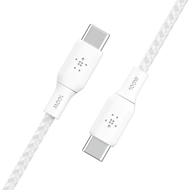 Acheter Belkin Câble USB-C vers USB-C 100W renforcé (blanc) - 2 m