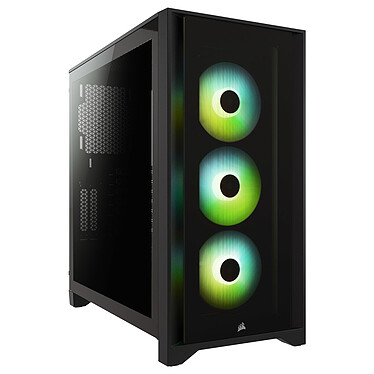 Corsair iCUE 4000X RGB Tempered Glass (Black) - PC cases - LDLC 3-year  warranty