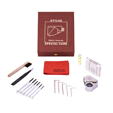 Simply Analog Case/Cleaning kit for turntable stylus with detergent
