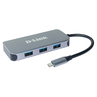 D-Link DUB-2335 Hub USB-C 6-en-1 vers HDMI/USB/USB-C/Ethernet + Power Delivery (60 W)