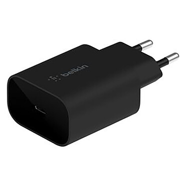 Belkin 25W USB-C Power Charger for iPhone (20W) and Samsung (25W) - Black