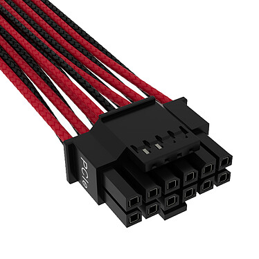 Review Corsair 600W 12+4 Pin PCIe Gen 5 Cable - Black/Red