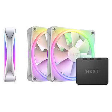 NZXT F120 RGB Duo Triple Pack (Blanc)