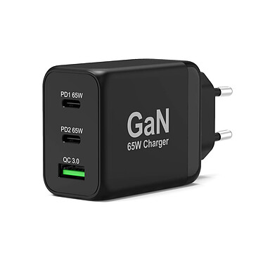 PORT Connect 65W Caricabatterie combinato 2x USB-C Power Delivery / 1x USB-A
