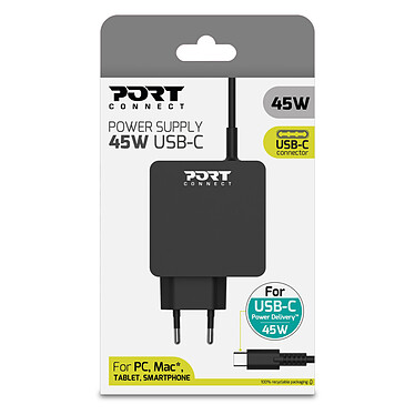 PORT Connect Fuente de alimentación USB tipo C (45 W) a bajo precio