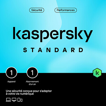 Kaspersky Anti-Virus Standard - Licence 1 poste 1 an