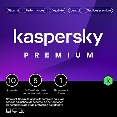 Kaspersky Anti-Virus Premium - Licence 10 postes 1 an