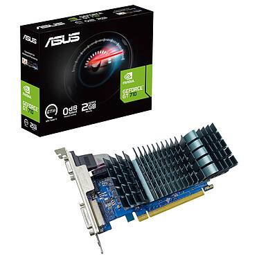 Asus GeForce GT 710 2GB DDR3 EVO  2 Go DRR3 - HDMI/DVI/VGA - PCI Express (NVIDIA GeForce GT 710)