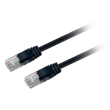 Textorm RJ45 CAT 5E UTP cable - male/male - 0.5 m - Black