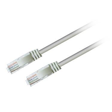 Textorm Câble RJ45 CAT 5E UTP - mâle/mâle - 1 m - Blanc