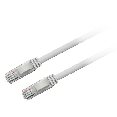 Textorm Câble RJ45 CAT 6 UTP - mâle/mâle - 0.2 m - Blanc Câble RJ45 catégorie 6 UTP brins cuivre AWG 24/7 - TX6UTP0.2B