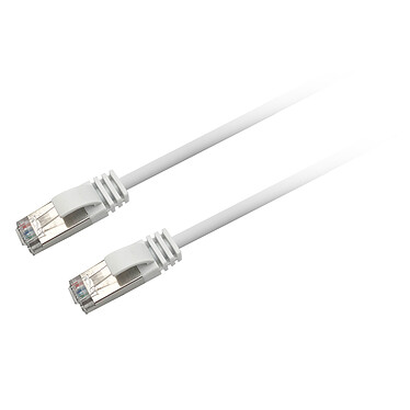 Textorm Câble RJ45 CAT 6 FTP - mâle/mâle - 0.2 m - Blanc