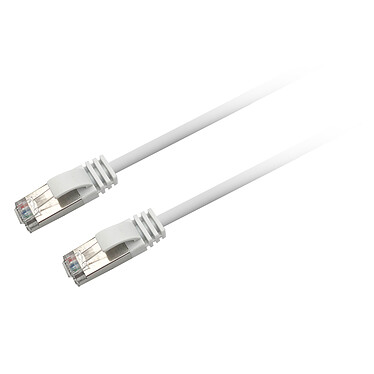Textorm Câble RJ45 CAT 6 F/UTP - mâle/mâle - 0.5 m - Blanc