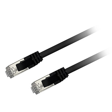 Textorm Câble RJ45 CAT 6 FTP - mâle/mâle - 0.2 m - Noir Câble RJ45 catégorie 6 FTP brins cuivre AWG 26/7 gaine blindée - TX6FTP0.2N