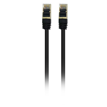Acheter Textorm Câble RJ45 Plat CAT 8.1 U/FTP - mâle/mâle - 0.5 m - Noir
