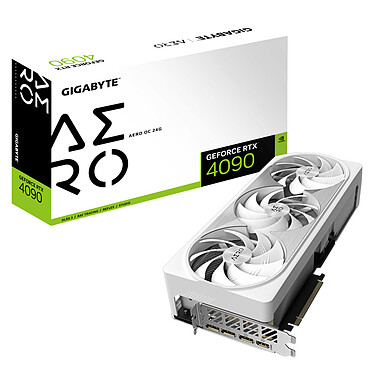Gigabyte AORUS GeForce RTX 4090 AERO OC 24G 24 Go GDDR6X - HDMI/Tri DisplayPort - PCI Express (NVIDIA GeForce RTX 4090)