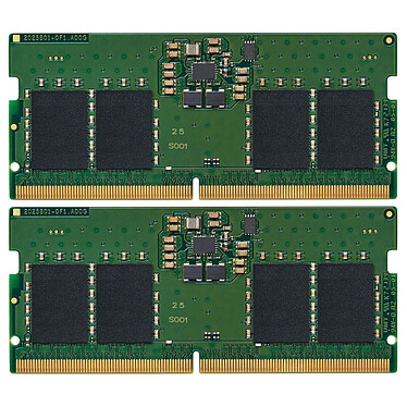Kingston ValueRAM SO-DIMM 16 Go (2 x 8 Go) DDR5 5600 MHz CL46 SR X16 Kit Dual Channel 2 barrettes de RAM SO-DIMM DDR5 PC5-44800 -KVR56S46BS6K2-16