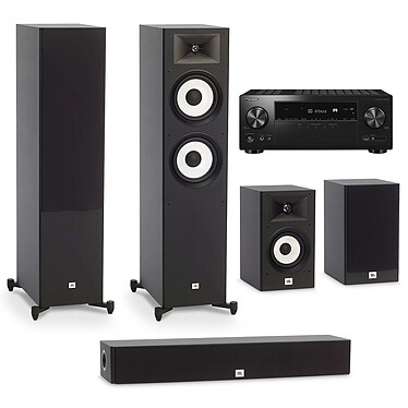 Pioneer VSX-935 Noir + JBL Pack Stage 5.0 A190 Noir Ampli-tuner home cinéma 7.2 - 135W/canal - Dolby Atmos/DTS:X - Virtualisation surround - Hi-Res Audio - Dolby Vision/HDR10+ - 5x HDMI 2.1 HDCP 2.3 - Wi-Fi/Bluetooth/Ethernet - AirPlay 2 - Multiroom + Ensemble 5.0