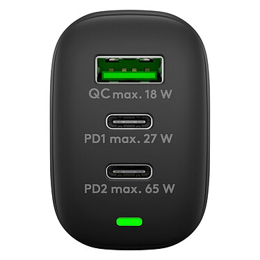 Avis Goobay Chargeur rapide Multiport USB-C 65W (noir)