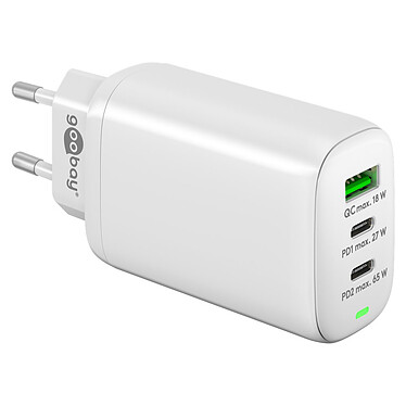 Goobay Multiport USB-C Fast Charger 65W (white)