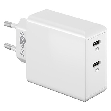 Goobay Dual USB C PD 36W Fast Charger (white)