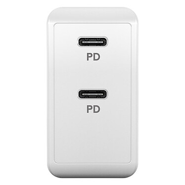 Avis Goobay Chargeur rapide double USB C PD 36W (blanc)