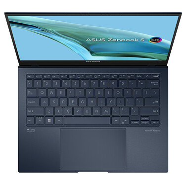 PC portable Asus Zenbook S 13 OLED 2.8 K Intel Core i7 1355U RAM 32 Go  LPDDR5 1 To SSD Gris INTEL EVO sur