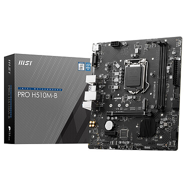 MSI PRO H510M-B Placa base Micro ATX Socket 1200 Intel H510 Express - 2x DDR4 - M.2 PCIe 3.0 - USB 3.0 - PCI-Express 3.0 16x