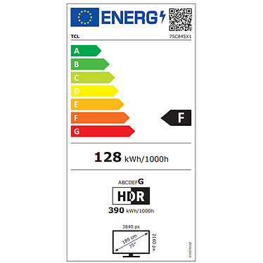 TCL 75C843 pas cher