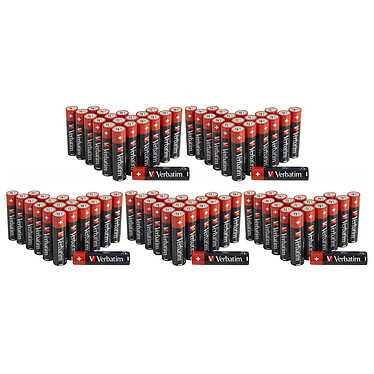 Verbatim AA batteries (100)