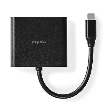 Review Nedis USB-C to USB, USB-C and HDMI Hub - 10 cm - Black