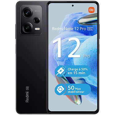 Xiaomi Redmi Note 12 Pro 5G Noir (6 Go / 128 Go) · Reconditionné