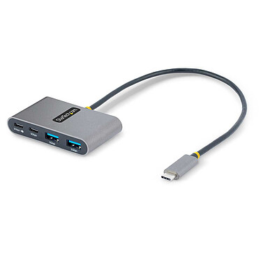 StarTech.com USB-C to 2 USB-C ports + 2 USB-A ports with 100 W Power Delivery