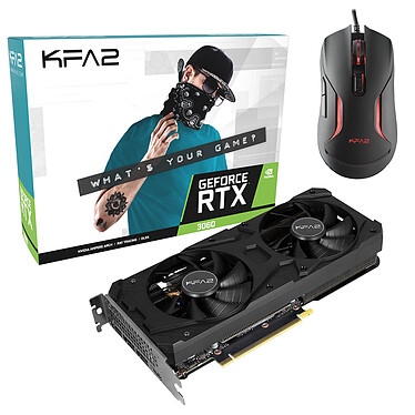 KFA2 GeForce RTX 3060 8GB (1-Click OC) LHR + souris KFA2 Gaming Slider 04 OFFERTE !