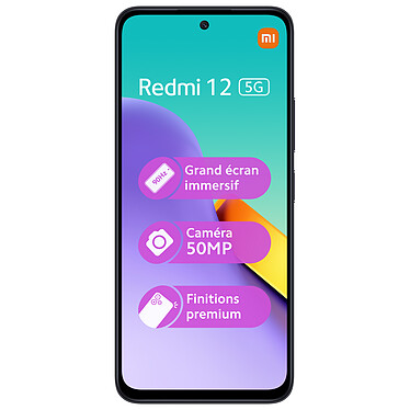Avis Xiaomi Redmi 12 5G Noir (4 Go / 128 Go) + Chargeur 20W