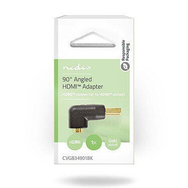 cheap Nedis HDMI male / HDMI female adapter (90° angle)