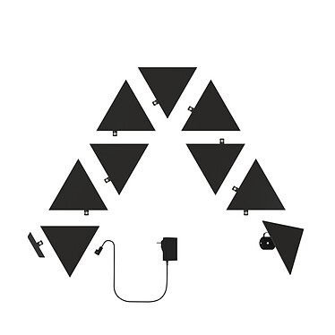 Nanoleaf Shapes Black Triangles Starter Kit (9 pieces)
