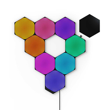 Nanoleaf Shapes Limited Edition Ultra Black Hexagons Starter Kit (9 pièces)