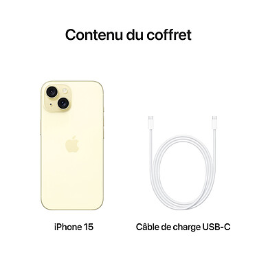 Apple iPhone 15 256 GB Amarillo a bajo precio